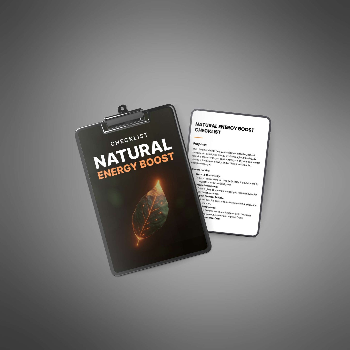 Natural Energy Boost - Checklist