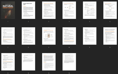 Natural Energy Boost - Guide