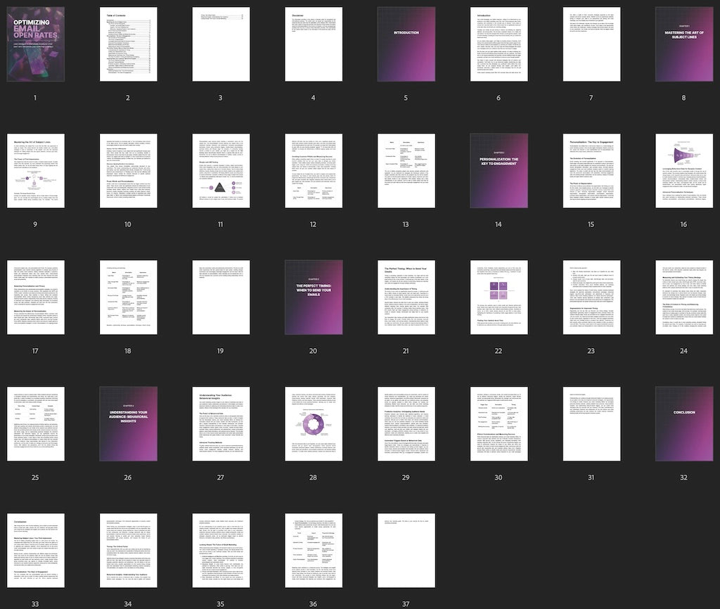 Optimizing Email Open Rates - Ebook