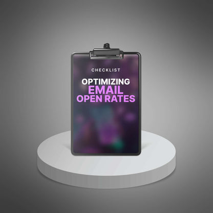 Optimizing Email Open Rates - Checklist