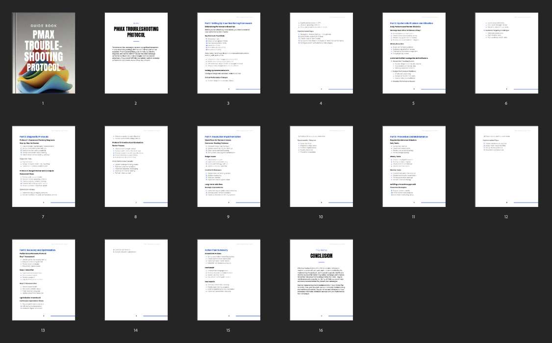 Performance Max Troubleshooting Protocol