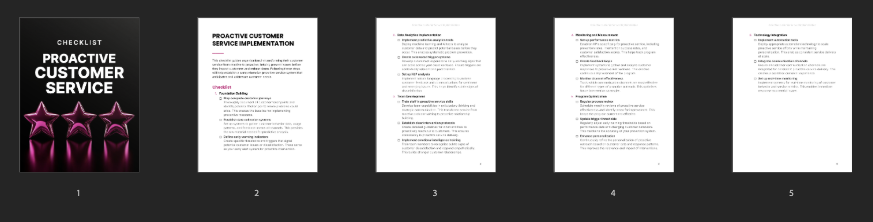 Proactive Customer Service Implementation