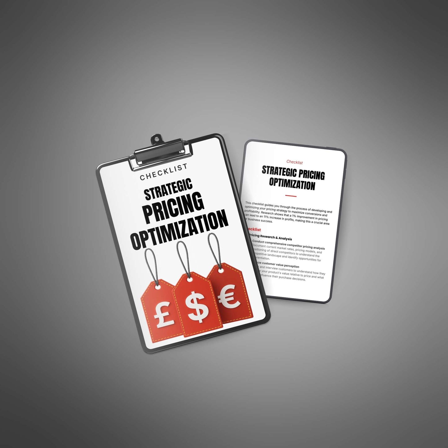 Strategic Pricing Optimization - Checklist