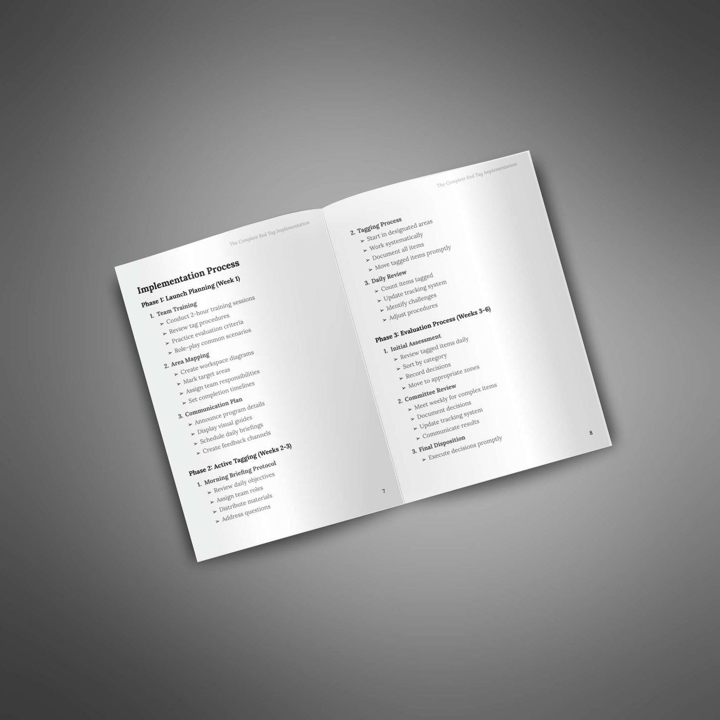 The Complete Red Tag Implementation