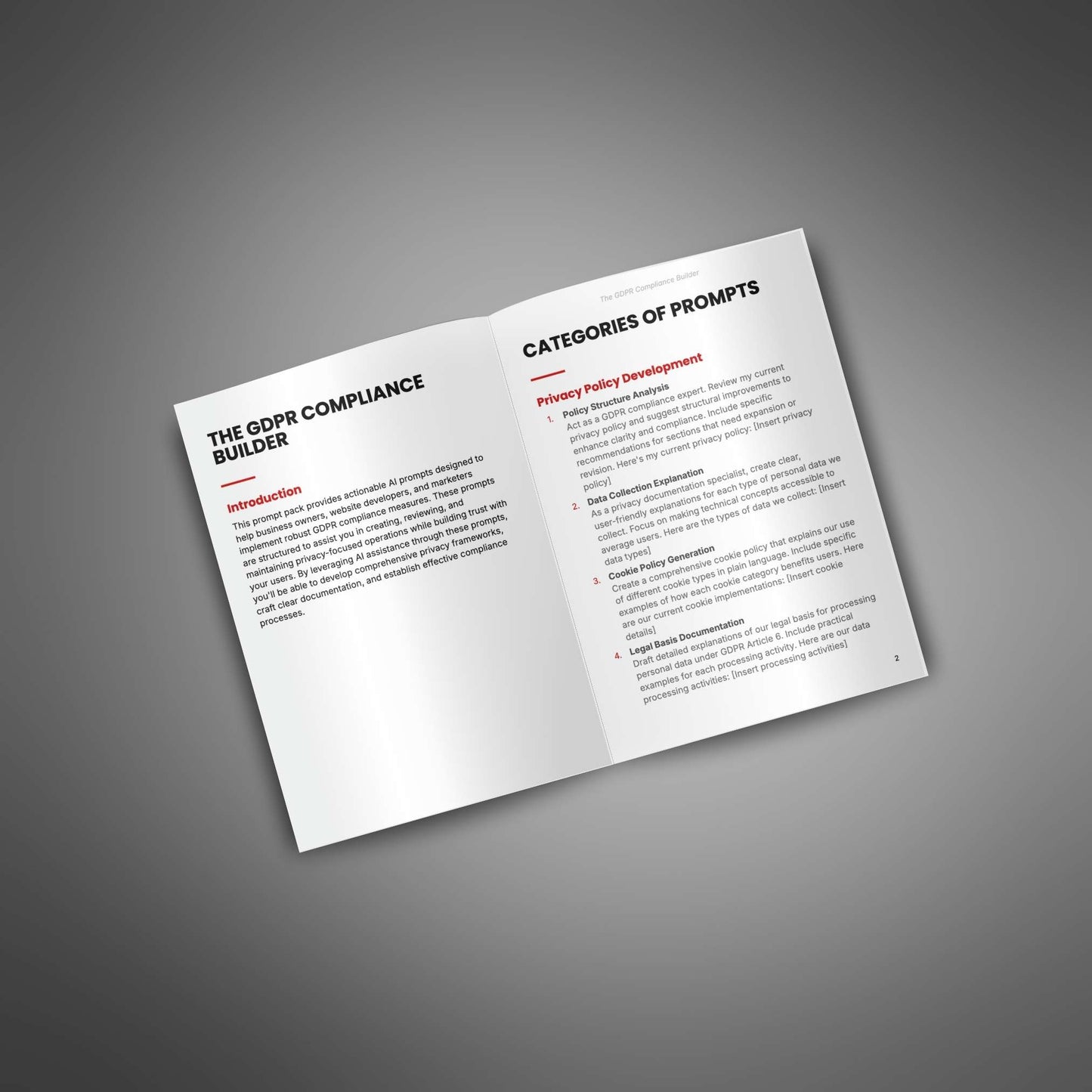 The GDPR Compliance Builder