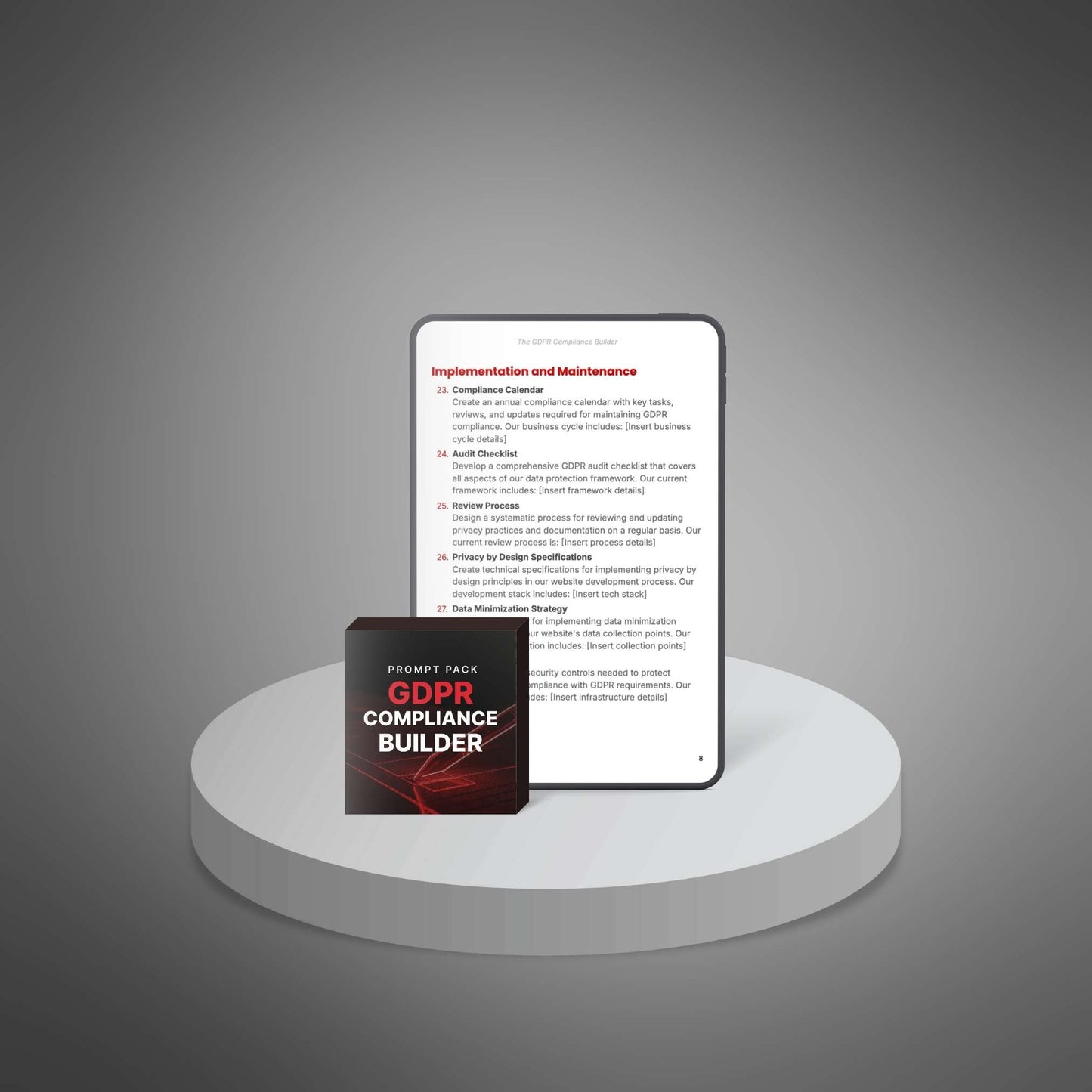 The GDPR Compliance Builder