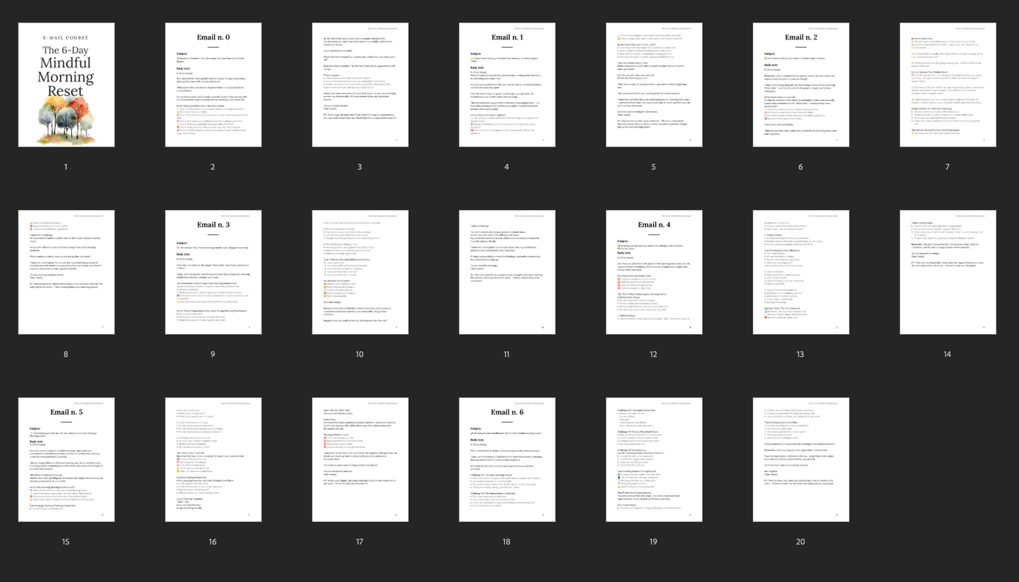The 6-Day Mindful Morning Reset