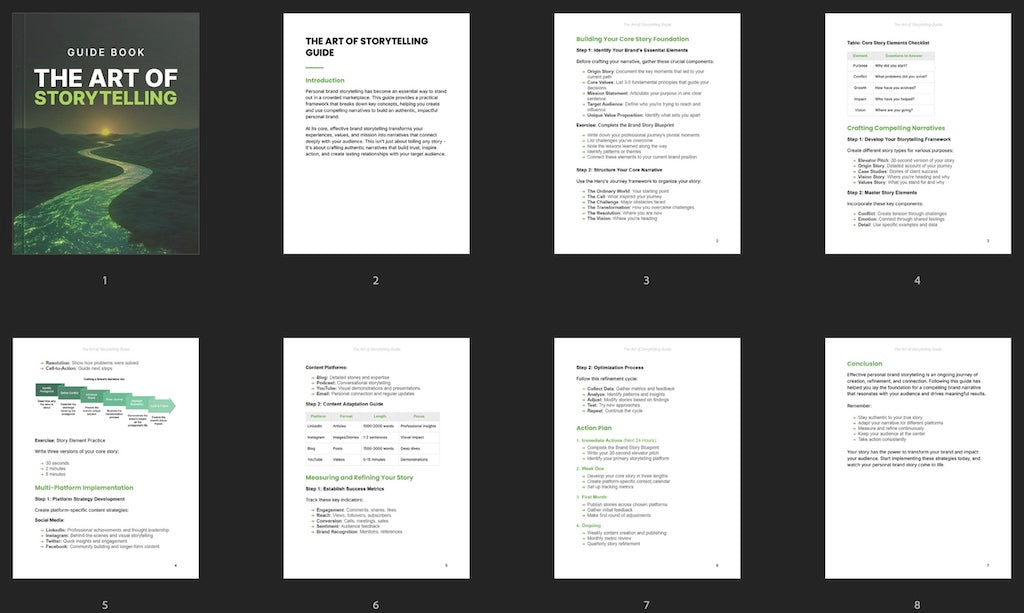 The Art of Storytelling - Guide