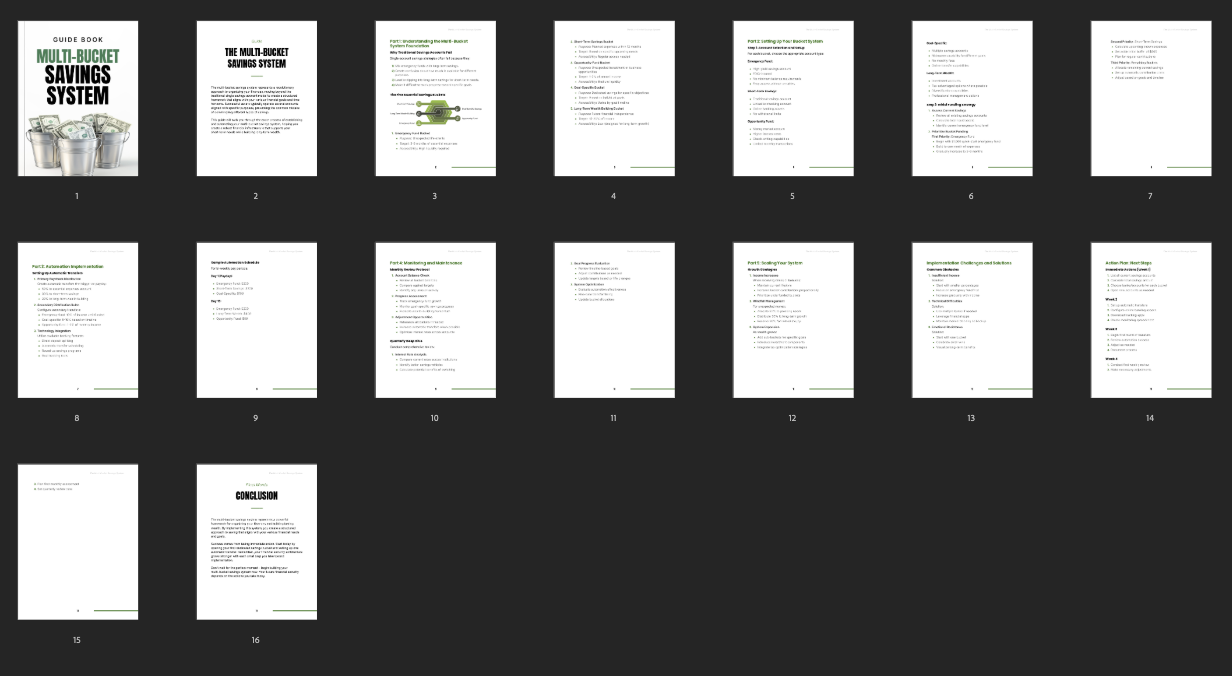 The Multi-Bucket Savings System