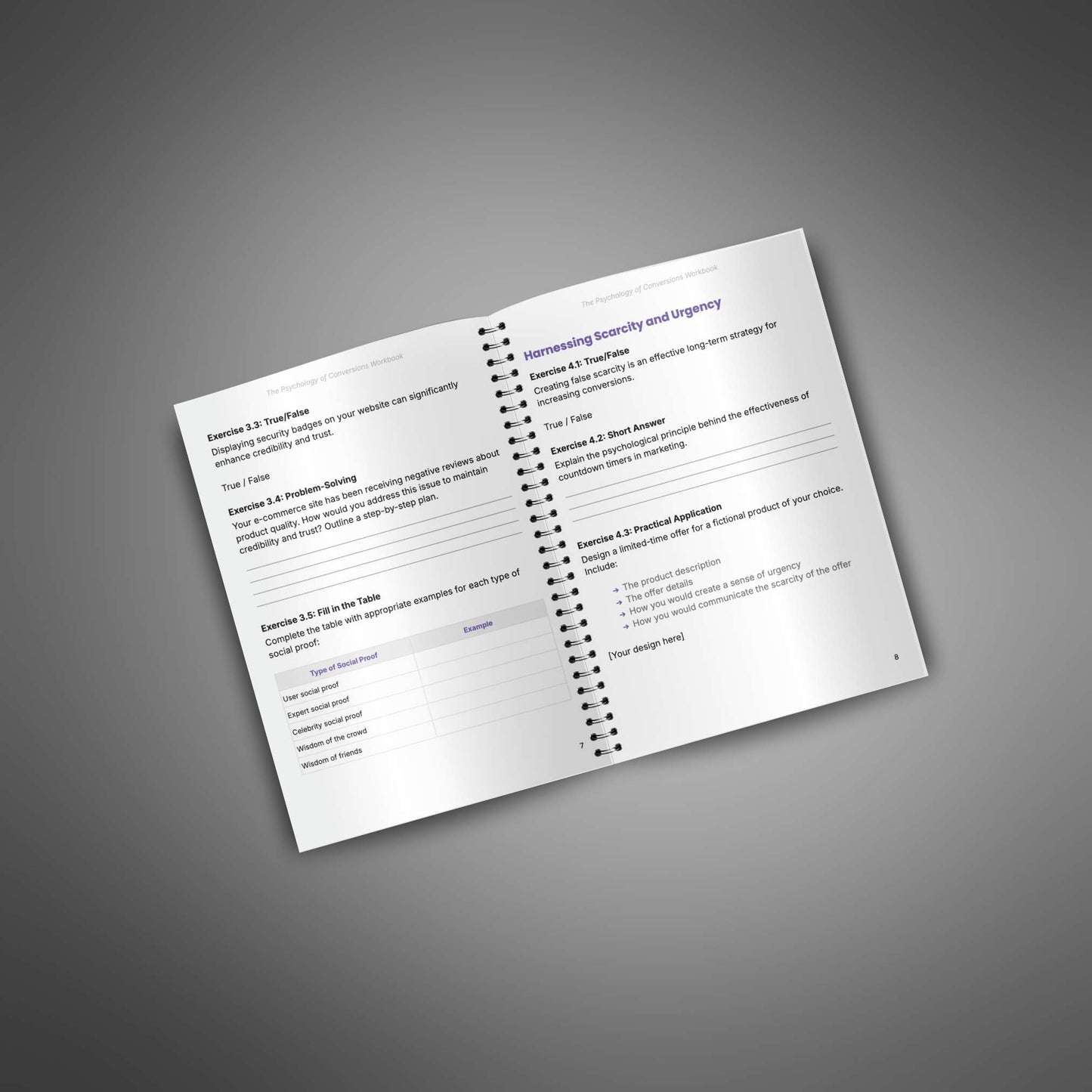 The Psychology of Conversions - Workbook