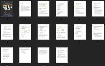 Validate Business Ideas - Guide