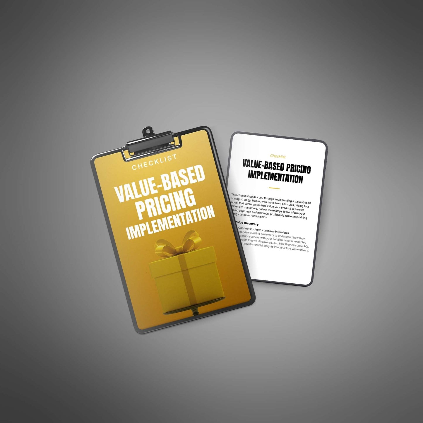 Value-Based Pricing Implementation - Checklist