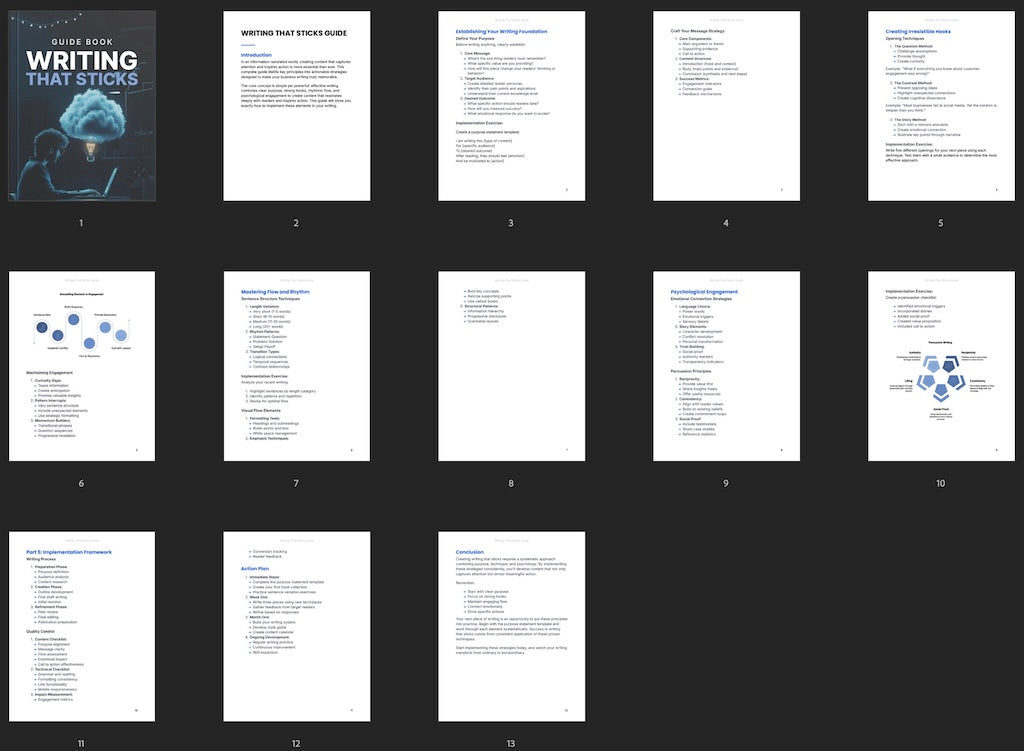 Writing That Sticks - Guide