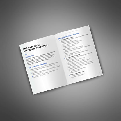 Meta Ads Made Affordable - Prompts